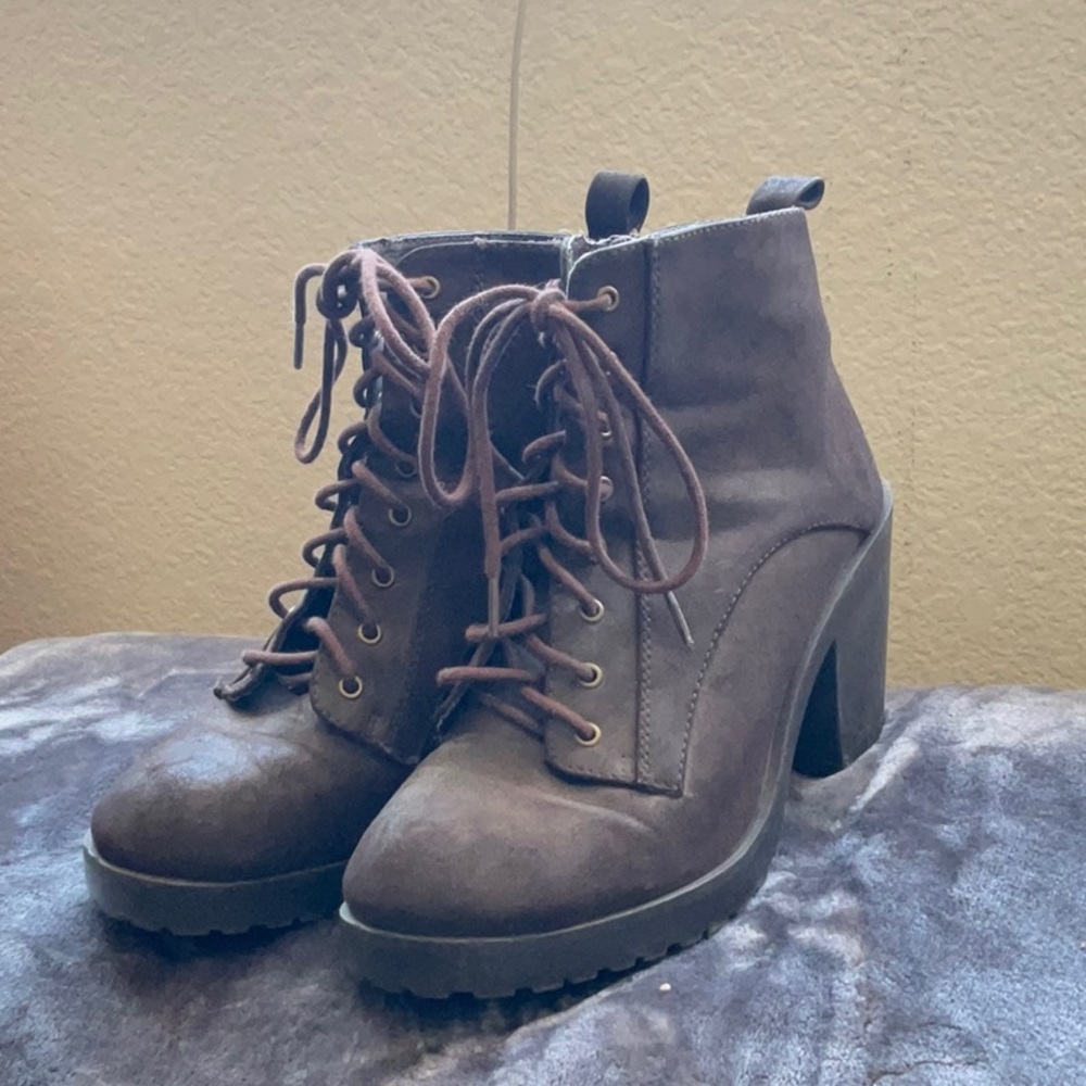 Brown booties